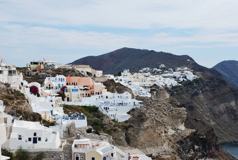 Santorin dans les cyclades en Grèce Santorin dans les cyclades en Grèce