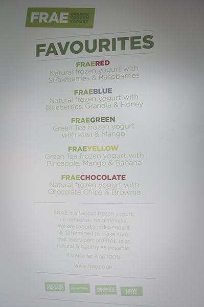 FRAE organic frozen yogurt londres FRAE organic frozen yogurt londres