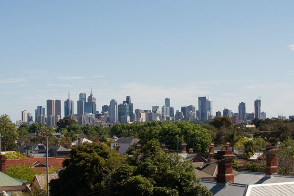 Point de vue sur melbourne CBD
