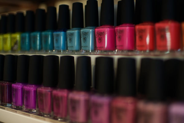 Choix de vernis chez Bloom chapel street melbourne