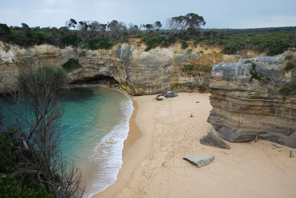 Vue sur la plage de Loch and Gorge