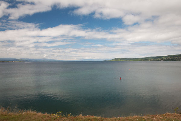 Lac de Taupo nouvelle zélande