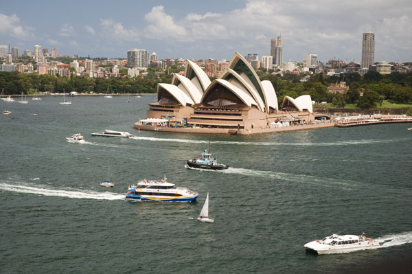 Vue sur Sydney depuis le Harbour Bridge