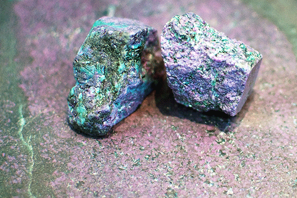 La pierre Ruby Rock à Hokitika