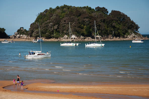 Kaiterteri Beach sur Tasman Bay en Nouvelle Zélande
