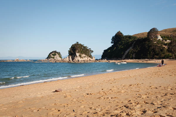 Kaiterteri Beach sur Tasman Bay en Nouvelle Zélande