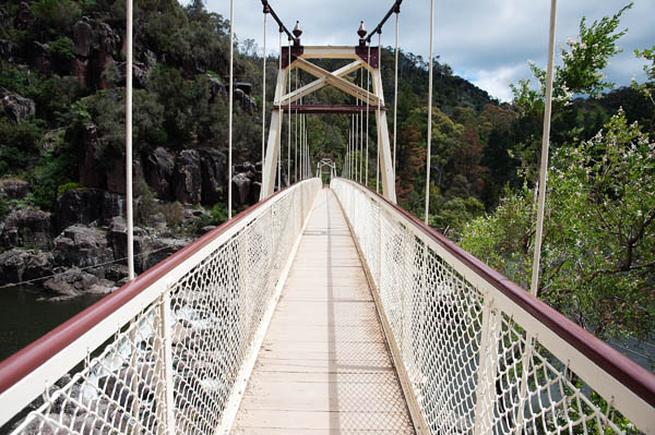 Pont suspendu Alexandra Bridge Tasmanie