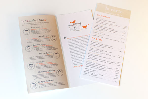 Menu de Boco Menu de Boco