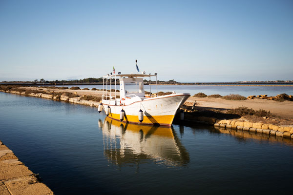 Point de vue sur Isola di Mozia en Sicile Point de vue sur Isola di Mozia en Sicile