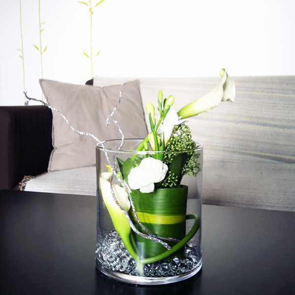 Composition florale de fête avec Truffaut Composition florale de fête avec Truffaut