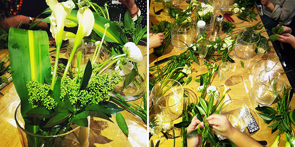 Composition florale de fête avec Truffaut Composition florale de fête avec Truffaut