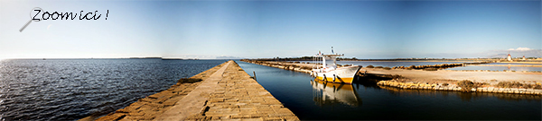 Point de vue sur Isola di Mozia en Sicile Point de vue sur Isola di Mozia en Sicile