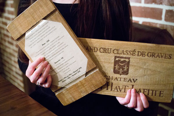 Menu du Café des Artistes Menu du Café des Artistes