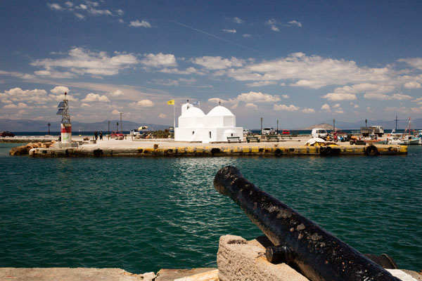 Vue sur la chora Egine Vue sur la chora Egine