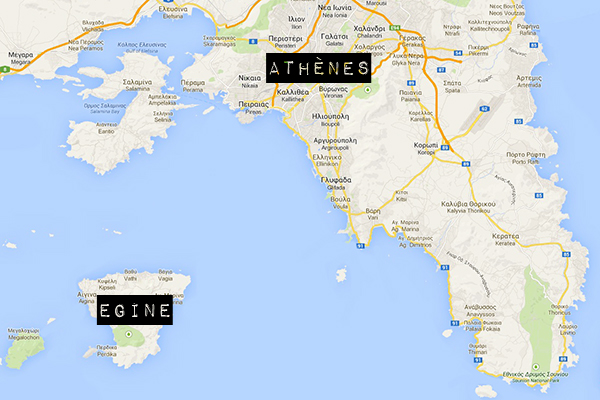 Plan de Grèce avec Egine Plan de Grèce avec Egine