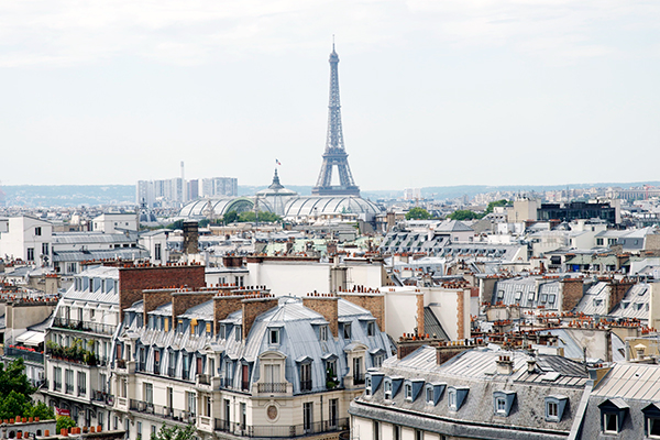 Point de vue panoramique sur Paris