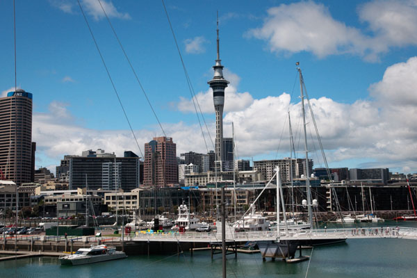 Port de Auckland / Nouvelle Zélande