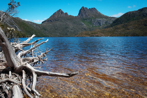 Dove Lake à Craddle Moutain en Tasmanie