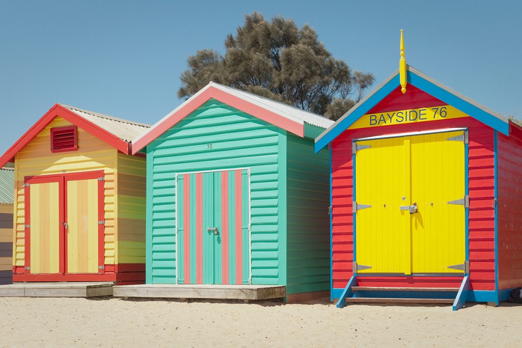 Les cabines de bain à Melbourne