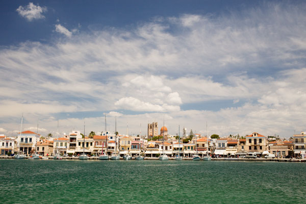 Vue sur la chora Egine