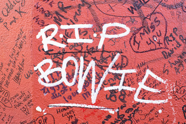 RIP David Bowie à Brixton