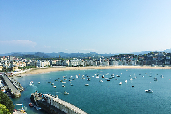 Vue panoramique depuis Mont Urgull San Sebastian