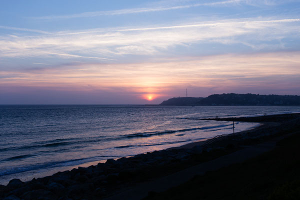 Coucher de soleil Barneville Manche