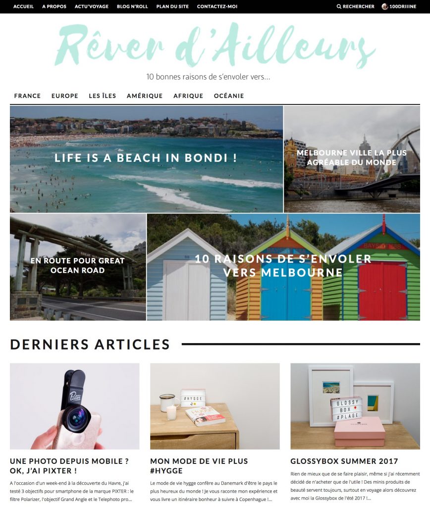 Homepage ReverDailleurs 2017