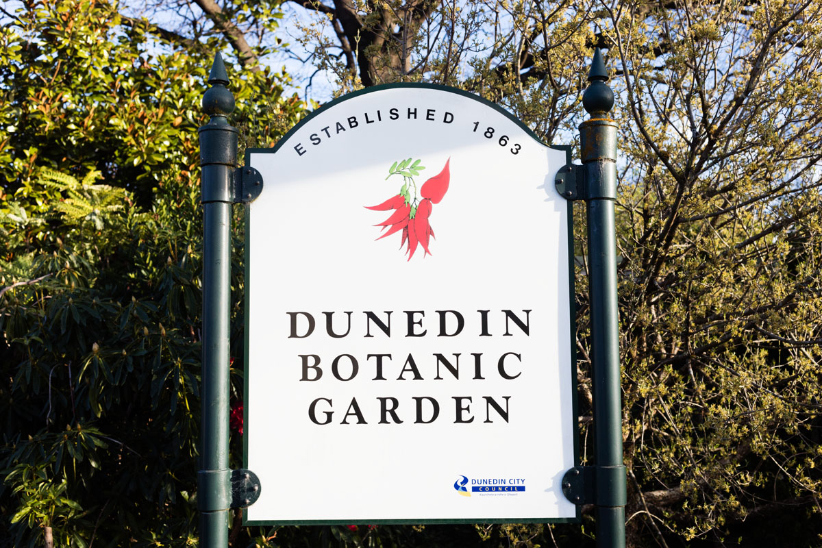 jardin botanique de Dunedin NZ