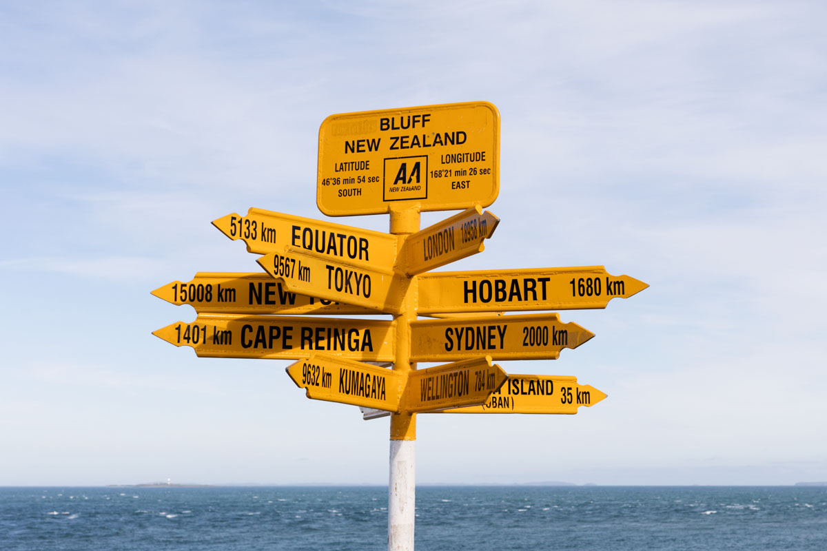 Stirling Point Bluff Nouvelle Zélande