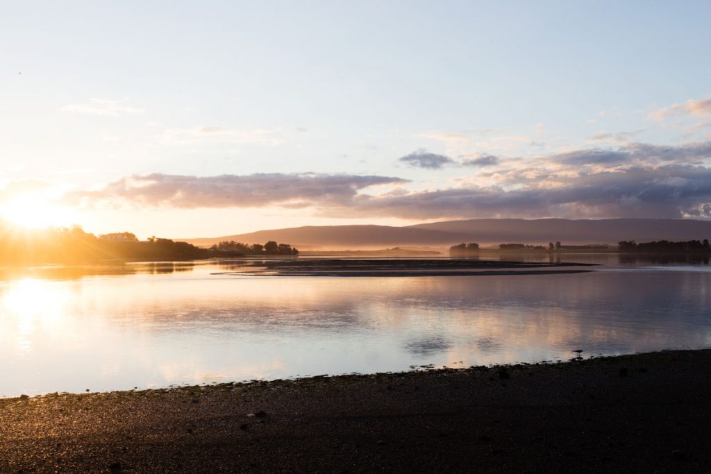 Coucher du soleil à Riverton