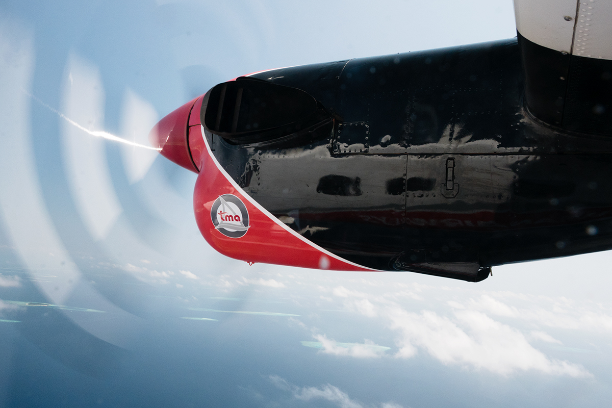 Dhigali Maldives en hydravion