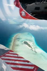 Dhigali Maldives en hydravion