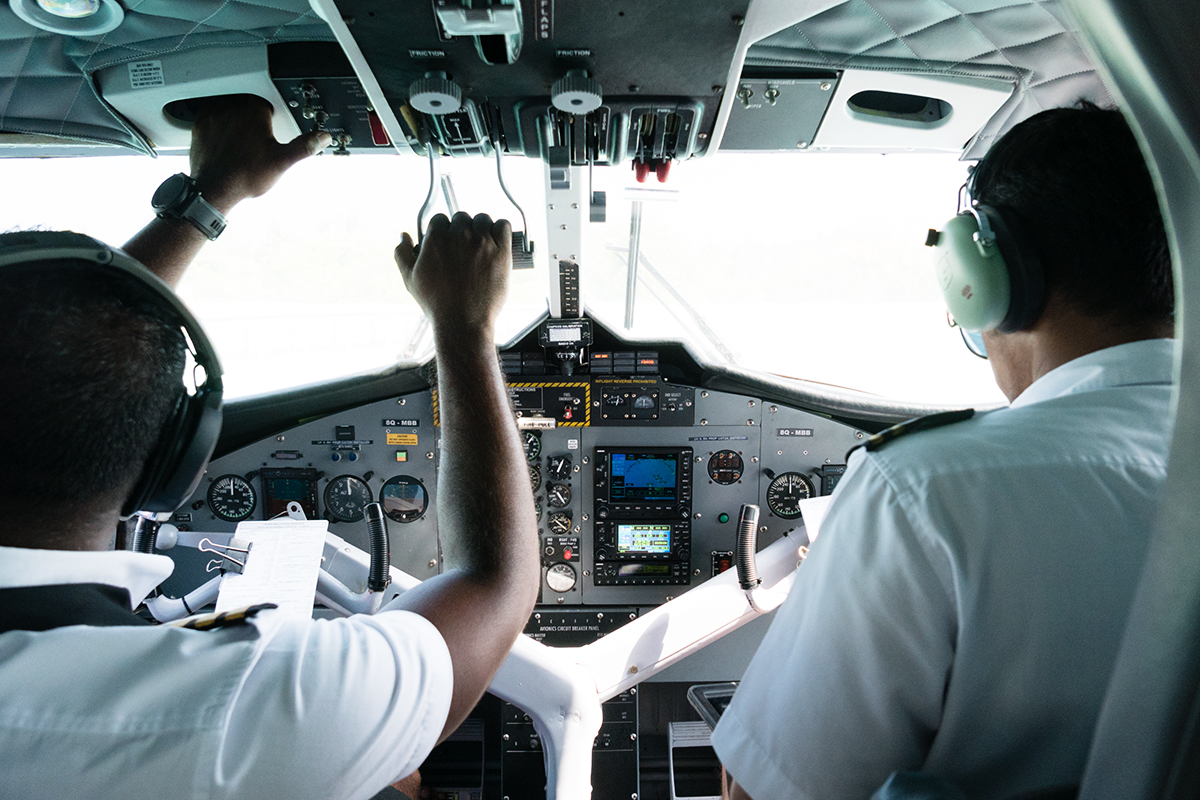 Survol Maldives hydravion TMA