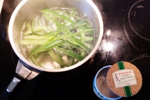 Epluchures de courgettes