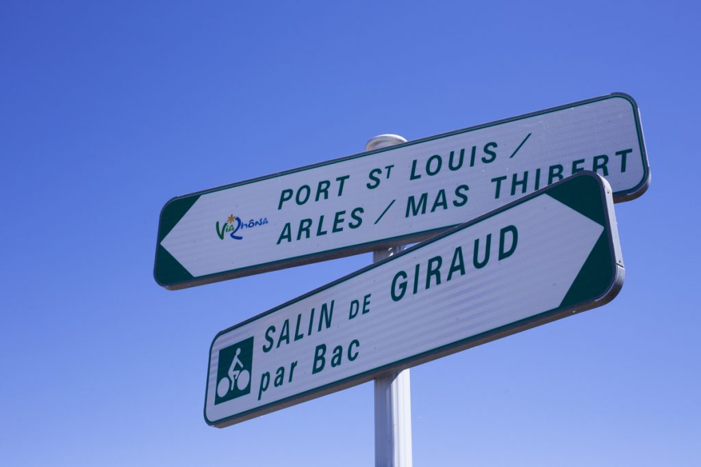 Salin à Port Saint-Louis du Rhône à vélo par la ViaRhona